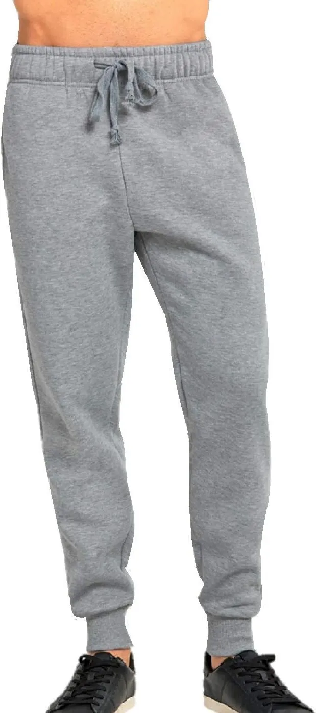 JMR Men's Fleece Sweatpants and Jogger Pants with Side Pockets for Winter Cycling, Gym Training, or Everyday Use