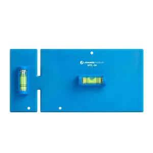 Jonard Tools WTL-34 Wall Box Template & Level for Non-Metallic Electrical Boxes, 3-Gang and 4-Gang