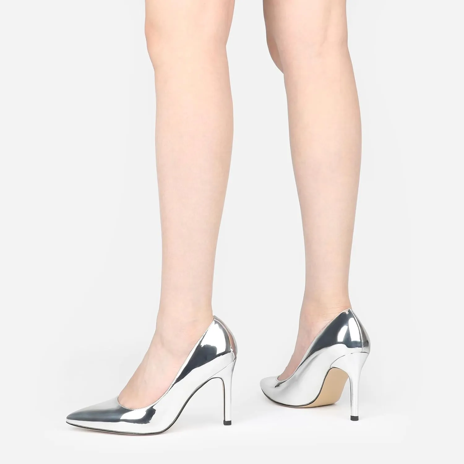 JOY IN LOVE Women's Pumps Shoes 3.5" High Heels Pointy Toe Stiletto Pumps