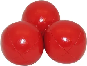 Juggling Balls Professional Style Set of 3 - How to Juggle Kit with Bean Bags for Juggling for Beginners with Vibrant Colors, Great Feel, Ultra Durable (Red)