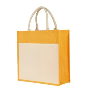 Jute Bag with Canvas Pocket: A Stylish and Sustainable Way to Carry Your Essentials