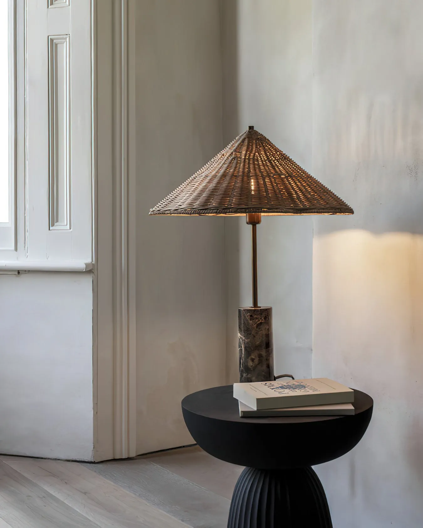 Jute Marble Table Lamp