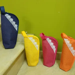 Jute Water Bottle Bags set of 10