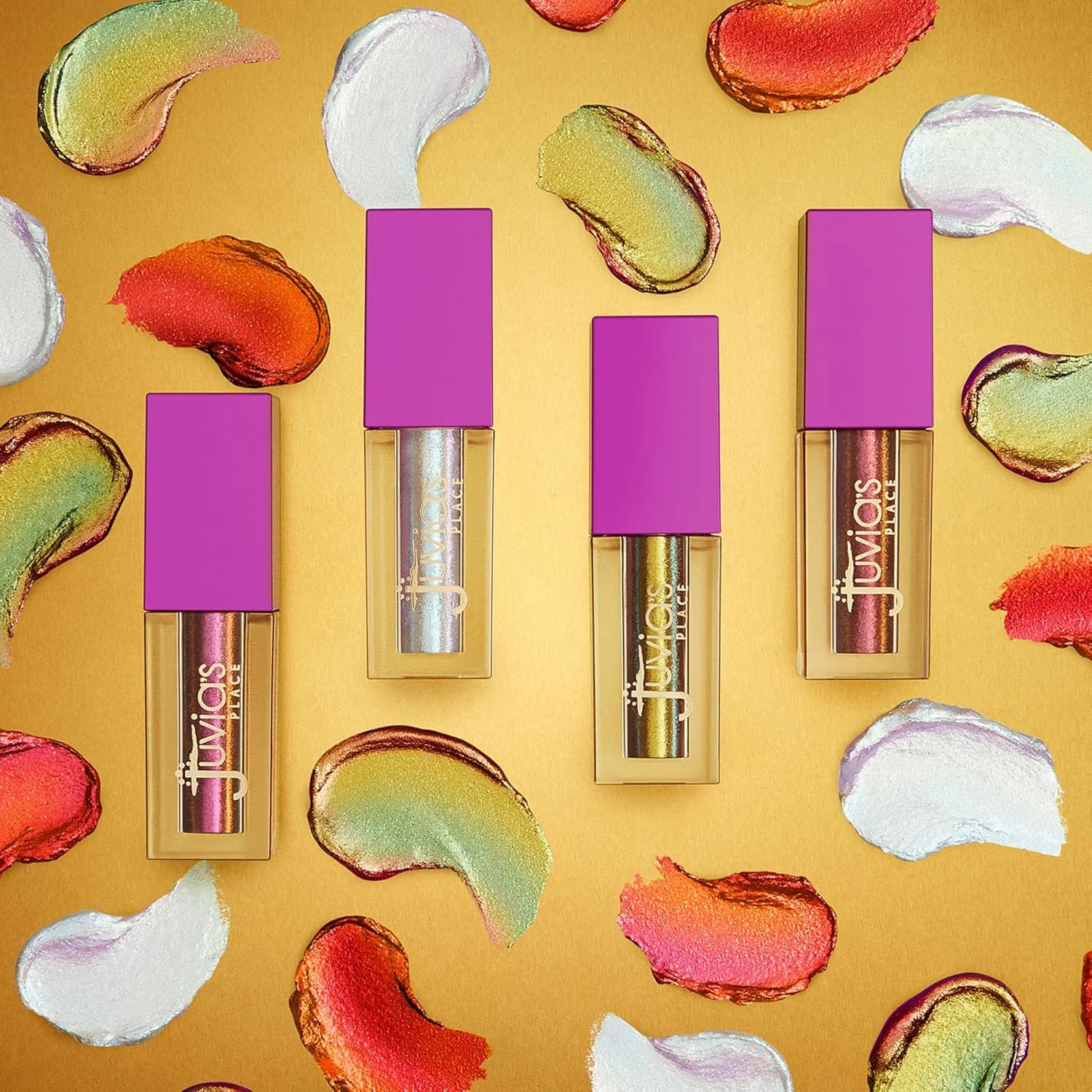 Juvia's Place Duochrome Liquid Eyeshadow, AfroChella, Iridescent Pink to Yellow, 2ml, Day, Night, Long Lasting, Cruelty Free, Vegan