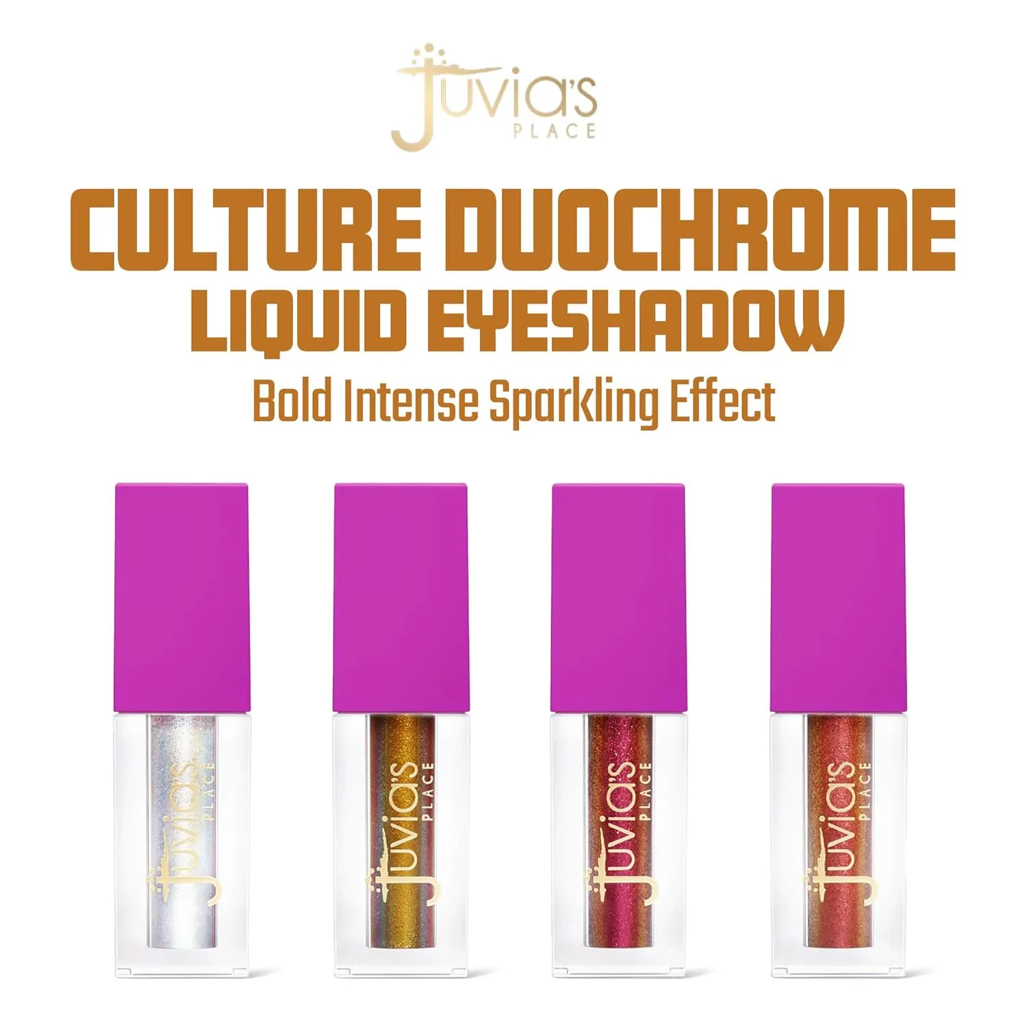 Juvia's Place Duochrome Liquid Eyeshadow, AfroChella, Iridescent Pink to Yellow, 2ml, Day, Night, Long Lasting, Cruelty Free, Vegan