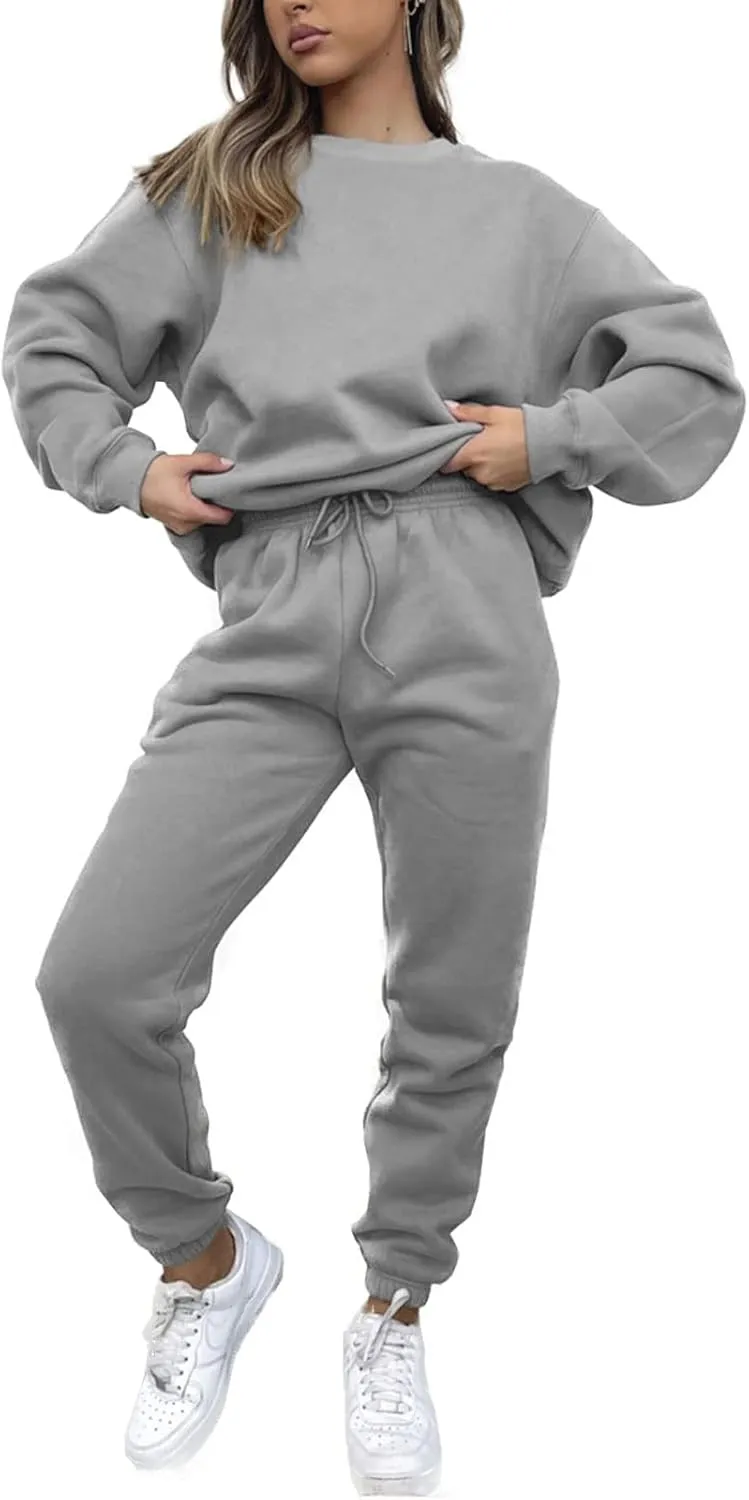 KANSOON Sweatsuits for Women Set 2 Piece Jogging Suit Long Sleeve Pullover Sweatshirts Sweatpants Tracksuit Casual Outfits