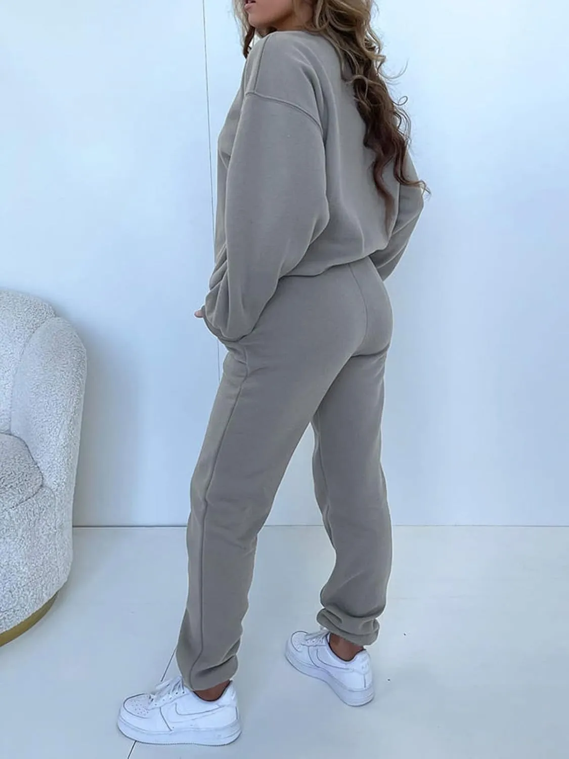 KANSOON Sweatsuits for Women Set 2 Piece Jogging Suit Long Sleeve Pullover Sweatshirts Sweatpants Tracksuit Casual Outfits