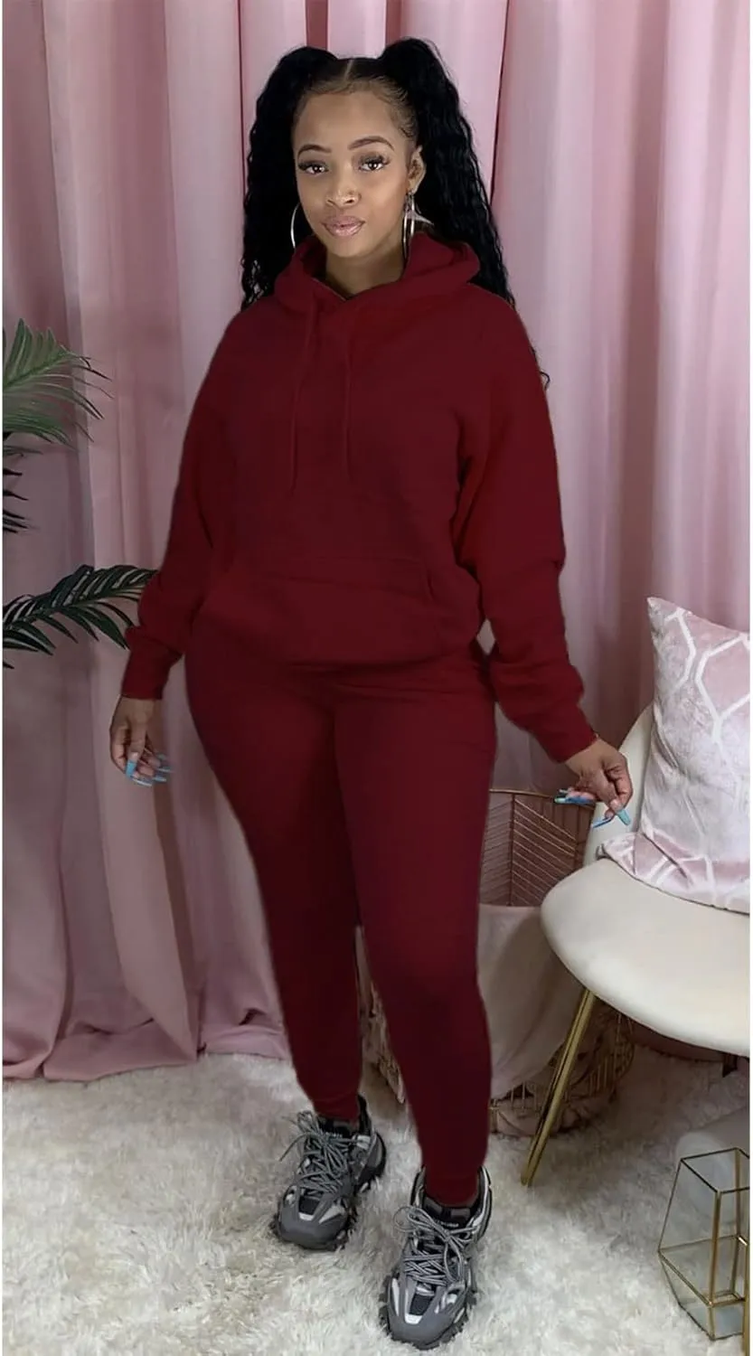 KANSOON Sweatsuits for Women Set 2 Piece Outfits Long Sleeve Hoodie Top and Jogger Pants Tracksuit