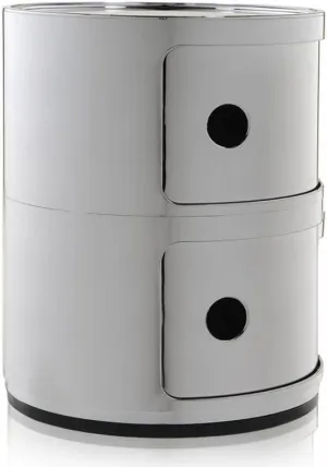 Kartell Componibili Drawers by Anna Castelli Ferrieri, Pack of 1, Metallic Chrome