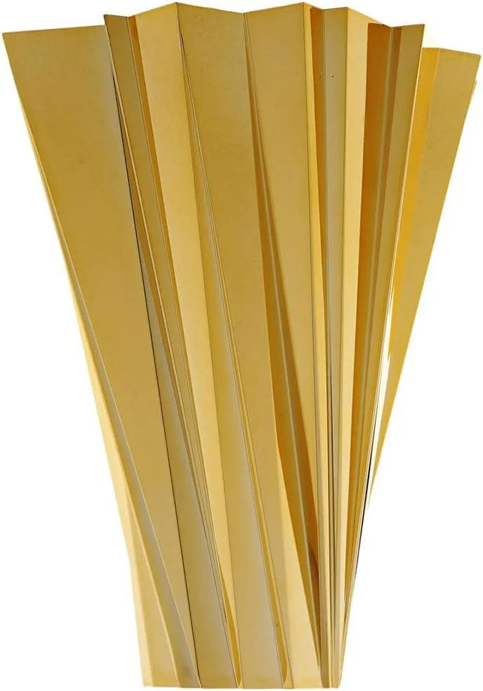Kartell Shanghai Vase by Mario Bellini, Pack of 1, Metallic Gold