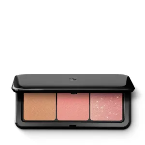 KIKO Milano Multi Finish Trio Blush & Bronzer Palette | 1 Bronzer And 2 Blushes In Matte And Metallic Finishes