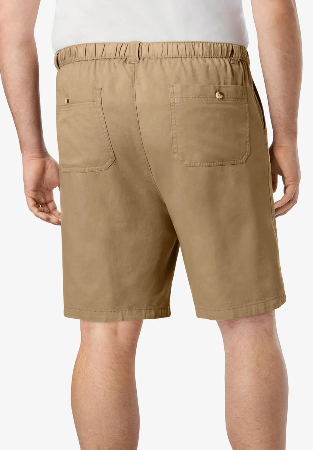 KingSize Knockarounds 8" Full Elastic Plain Front Shorts