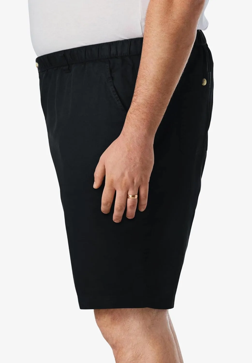 KingSize Knockarounds 8" Full Elastic Plain Front Shorts