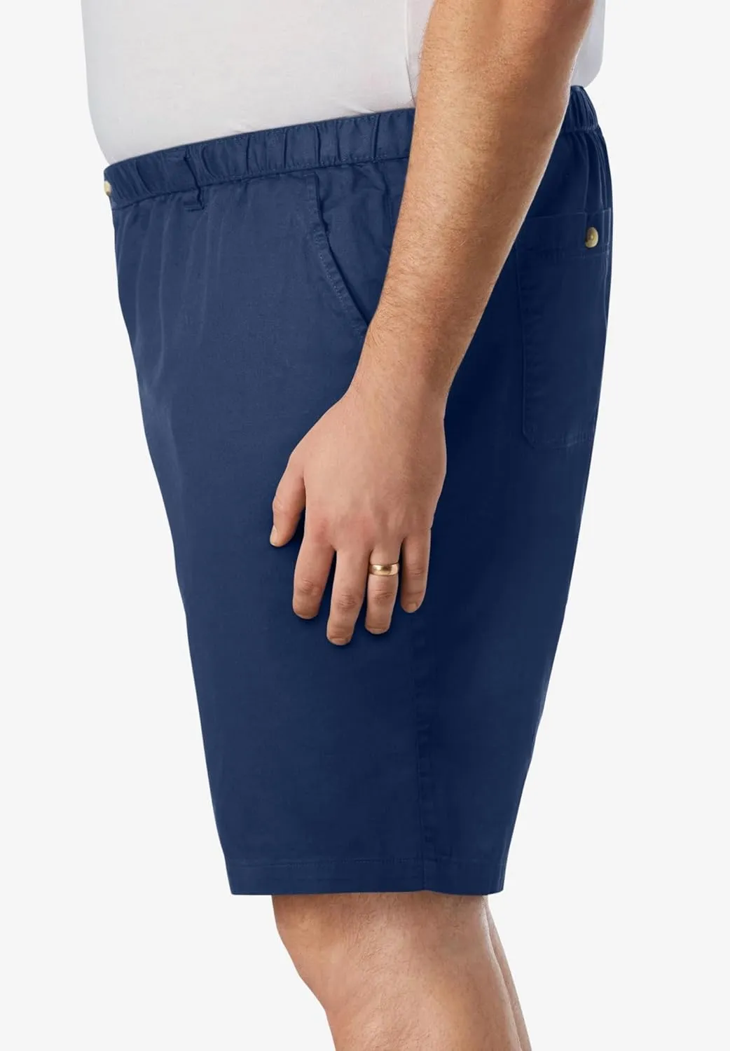 KingSize Knockarounds 8" Full Elastic Plain Front Shorts