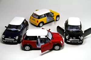 KINSMART Mini Cooper S 5inch 1:28 Scale Die Cast Metal Model Toy Cars (-SetOf4)