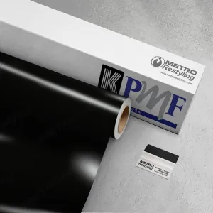 KPMF Gloss Perfect Black Vinyl Wrap 5ft x 6ft w/Metro Restyling Squeegee | K75443
