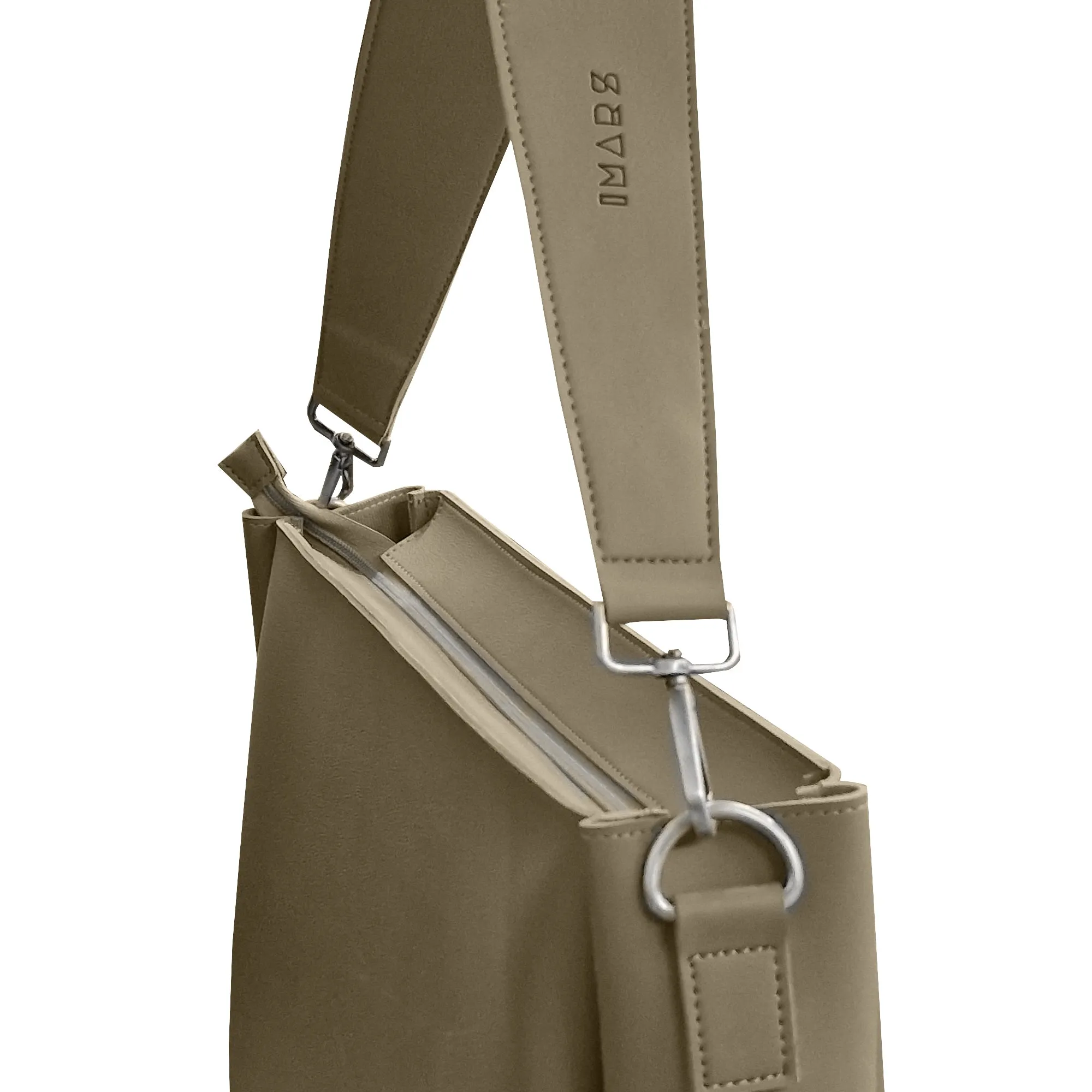 Large Vegan Leather Tote Bag for Women | Mouse Brown Tote Bag for Office and Travelling