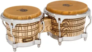 Latin Percussion LP Galaxy Giovanni Series Bongos - Natural/Chrome Natural 8.625-inch