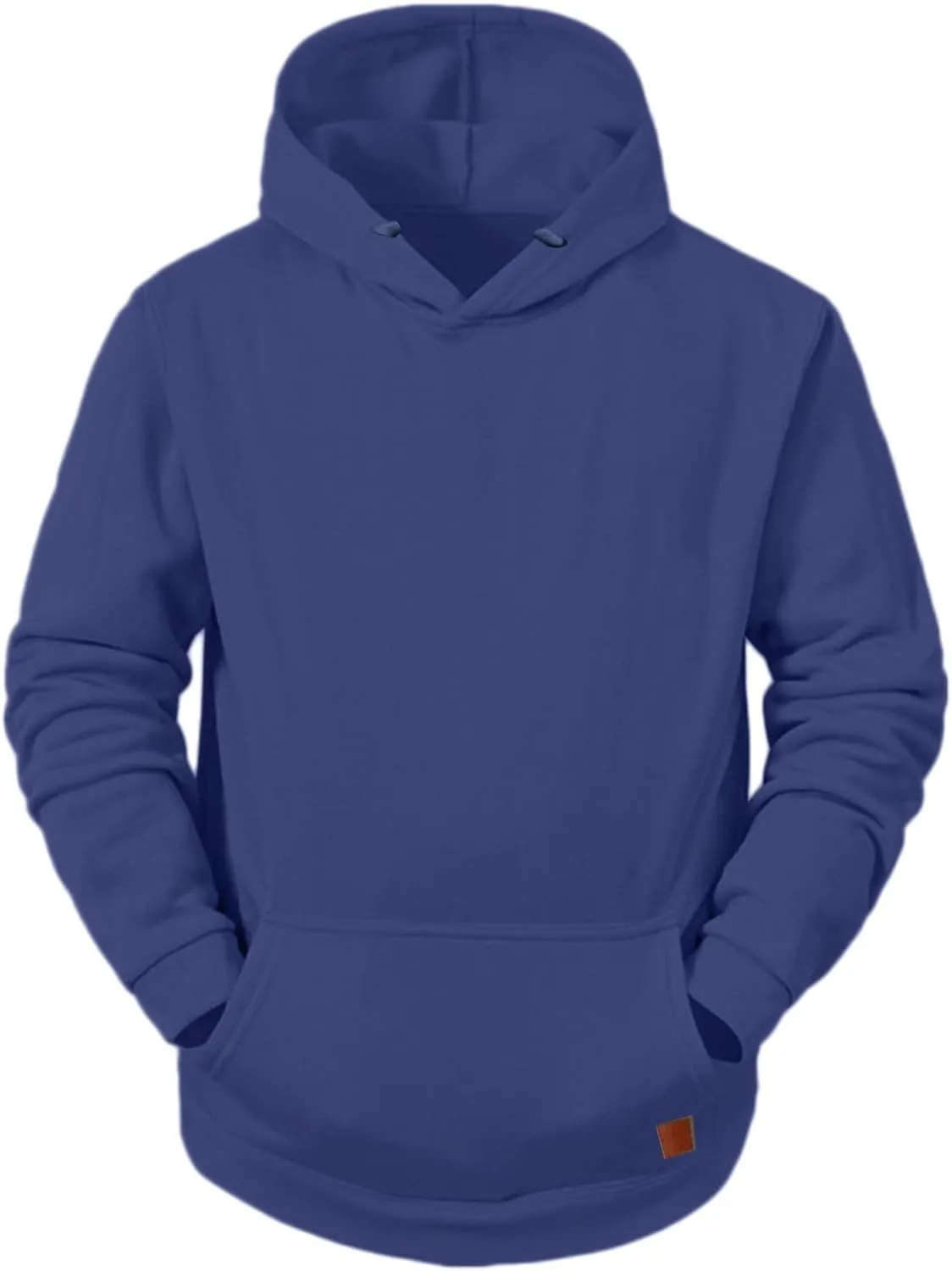 LCMTWX Men Hoodies And Winter Casual Loose Solid Hooded Sweater Top Drawstring Men's Hooded Sweatshirt Cotton Sweatshirt