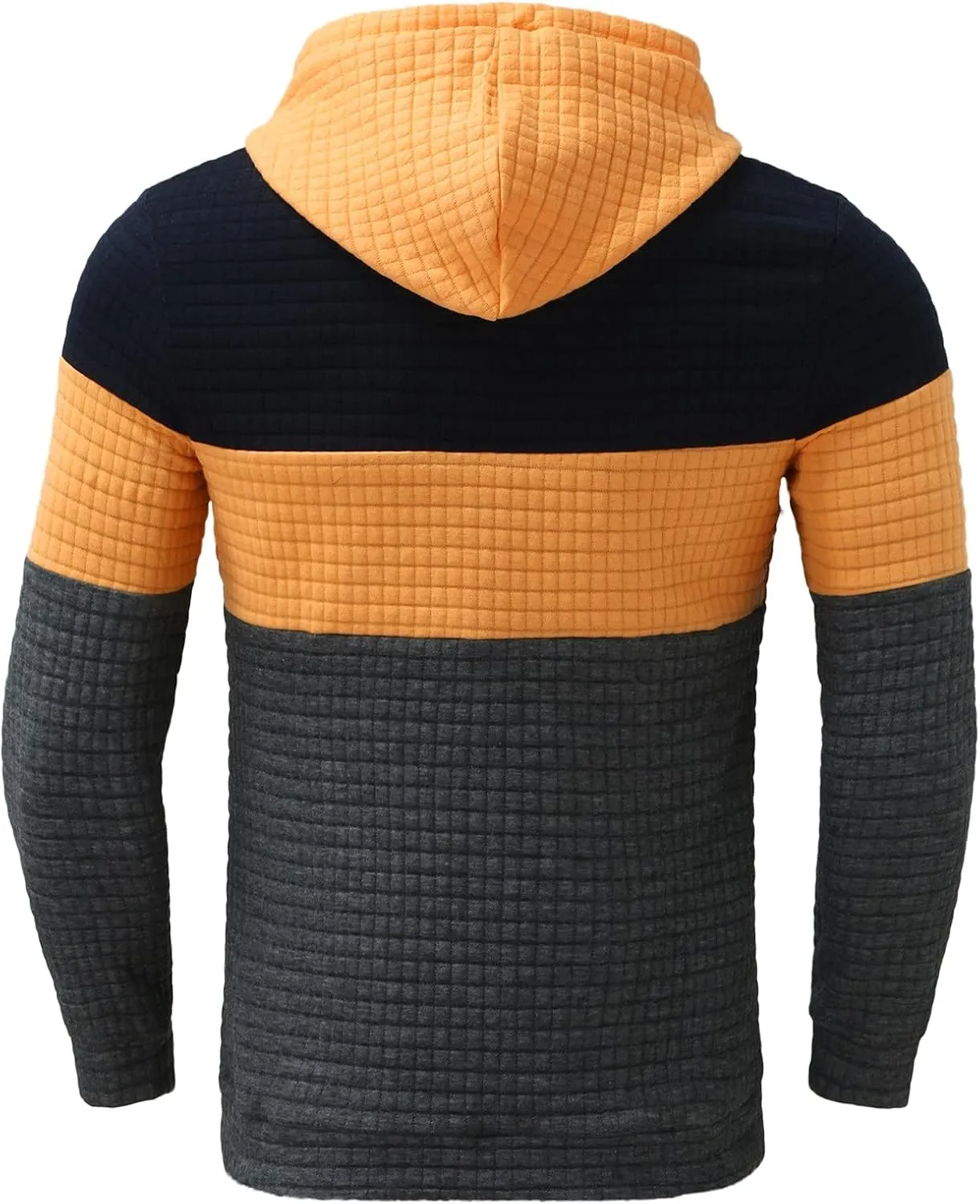 LCMTWX Men Hoodies Casual Hoodies for Men Jacket Casual Stitching Hooded Zipper Sweaters Coat Loose Warm Winter Jacket