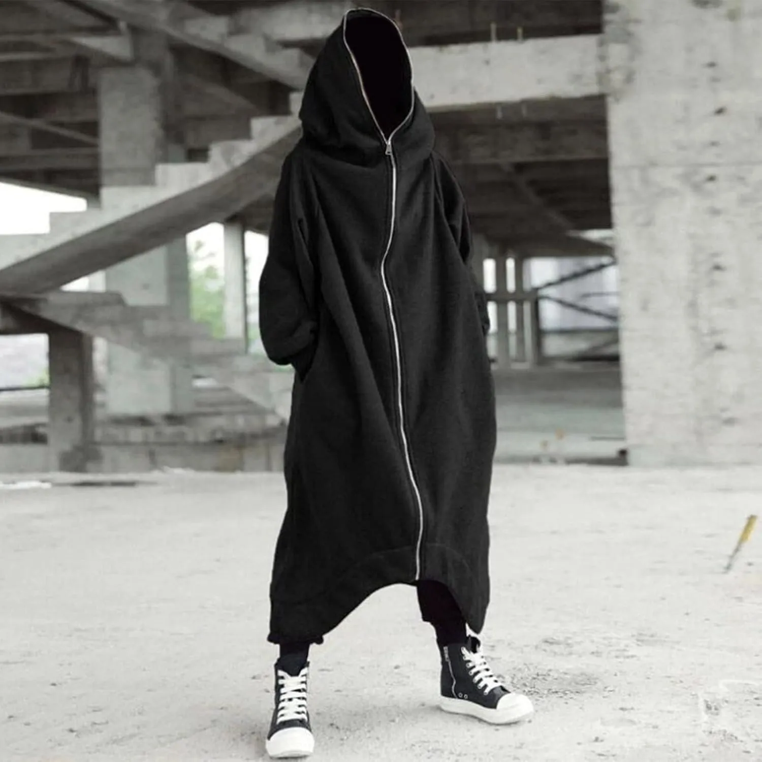 LCMTWX Men Hoodies Casual Hoodies for Men Solid Hooded Sweater Top Full Zip Long Sleeve Sweatshirt With Zip Pockets Men
