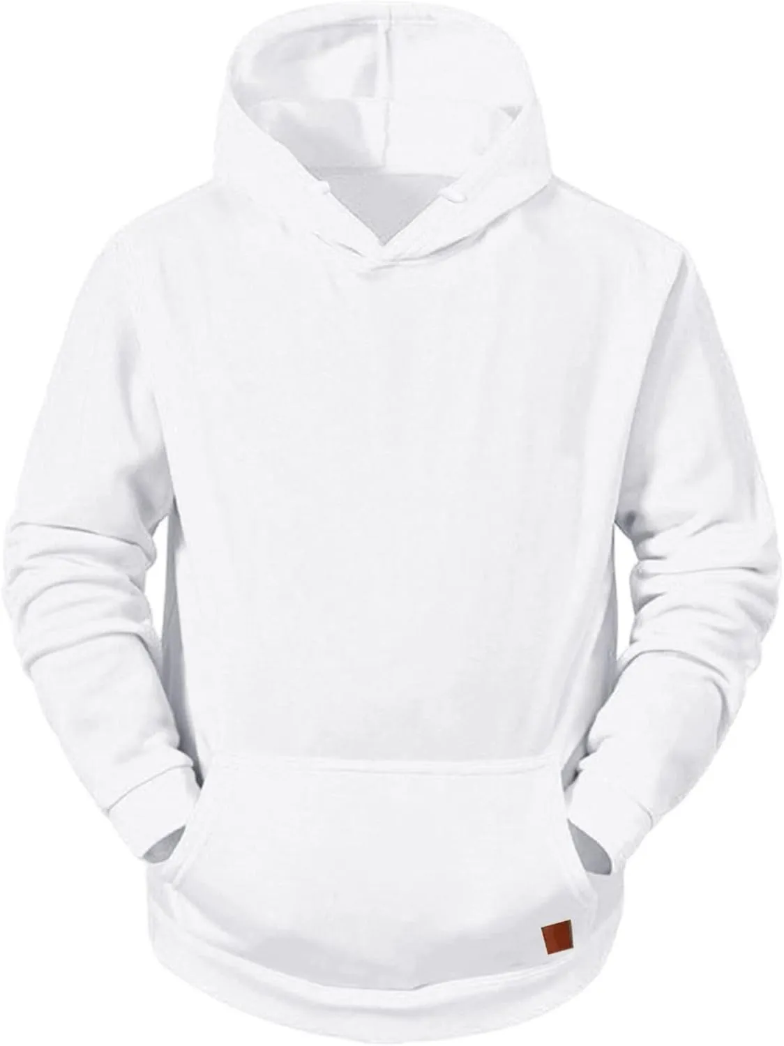 LCMTWX Men's Hooded Fleece Sweatshirt Loose Solid Hooded Sweater Top Men's Hooded Fleece Sweatshirt Sports Hooded Jacket