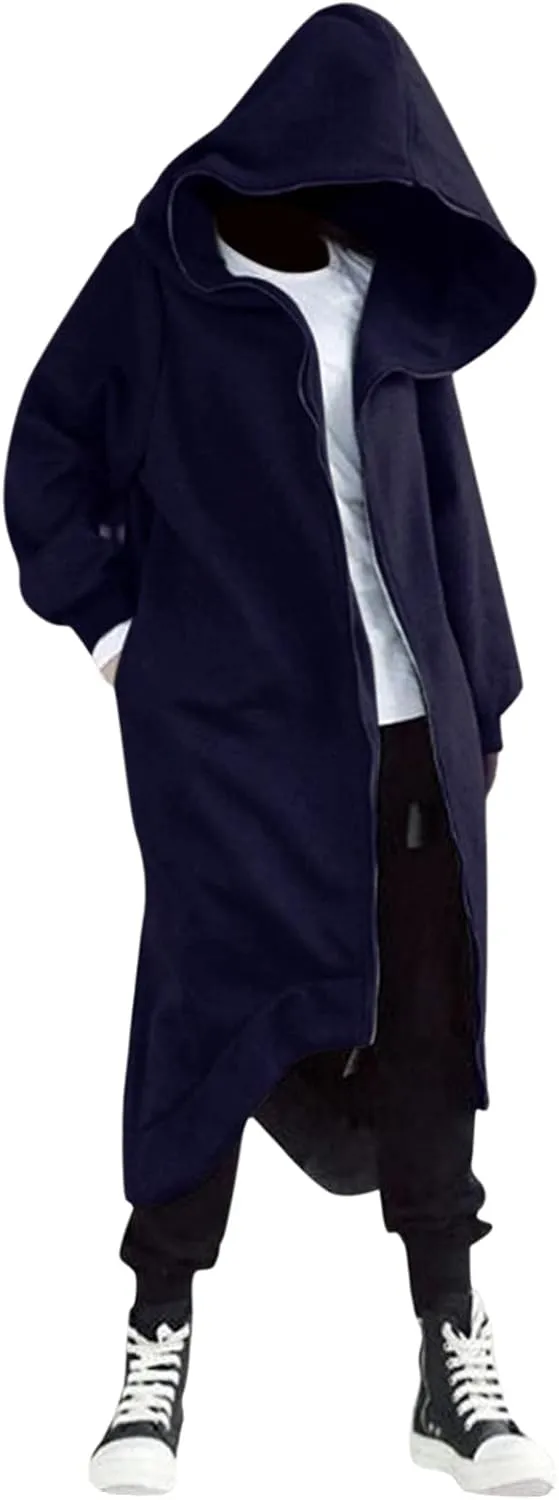 LCMTWX Men's Hooded Fleece Sweatshirt Loose Solid Hooded Sweater Top Pullover Hoodie Heavyweight Fleece Hoodie Sports
