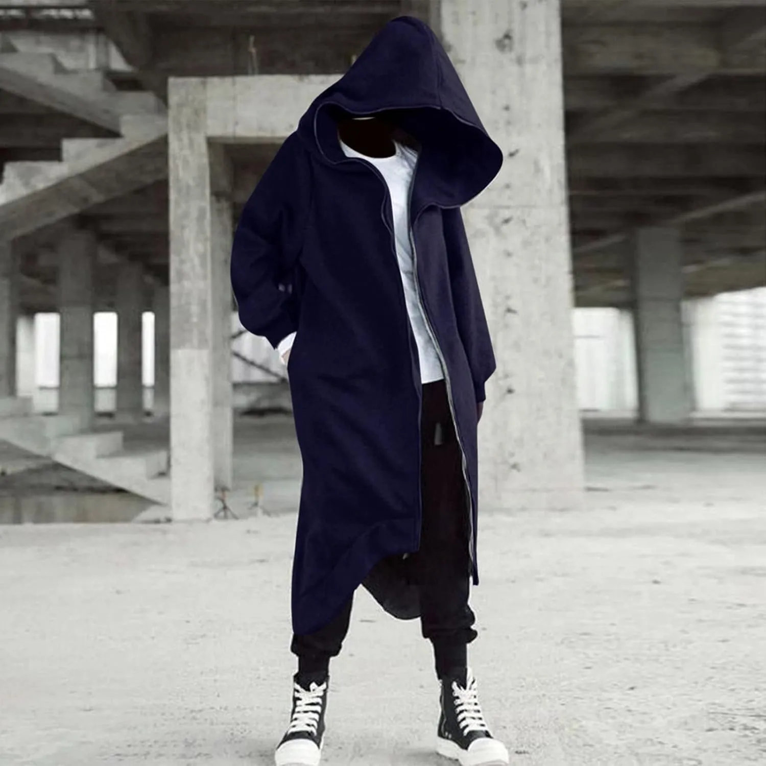LCMTWX Men's Hooded Fleece Sweatshirt Loose Solid Hooded Sweater Top Pullover Hoodie Heavyweight Fleece Hoodie Sports