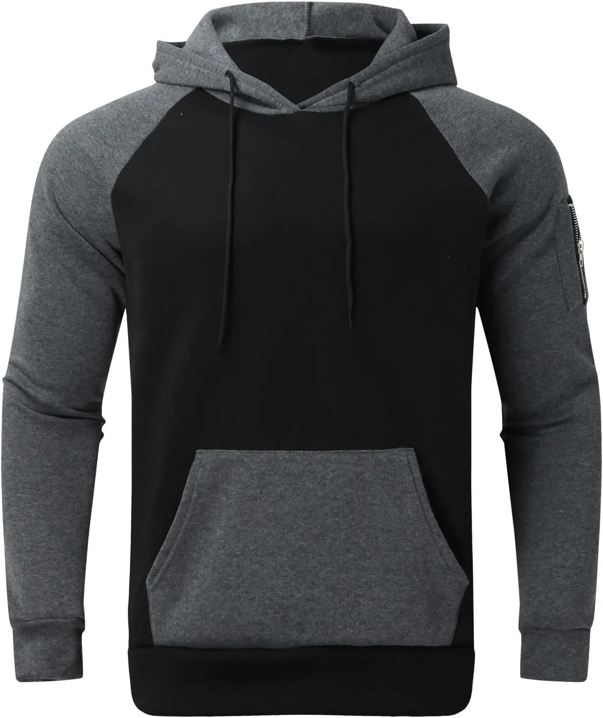 LCMTWX Mens Hoodies And Winter Fashion Coat Jackets Casual Stitching Hooded Zipper Sweater Pullover Hooded Sweatshirt for
