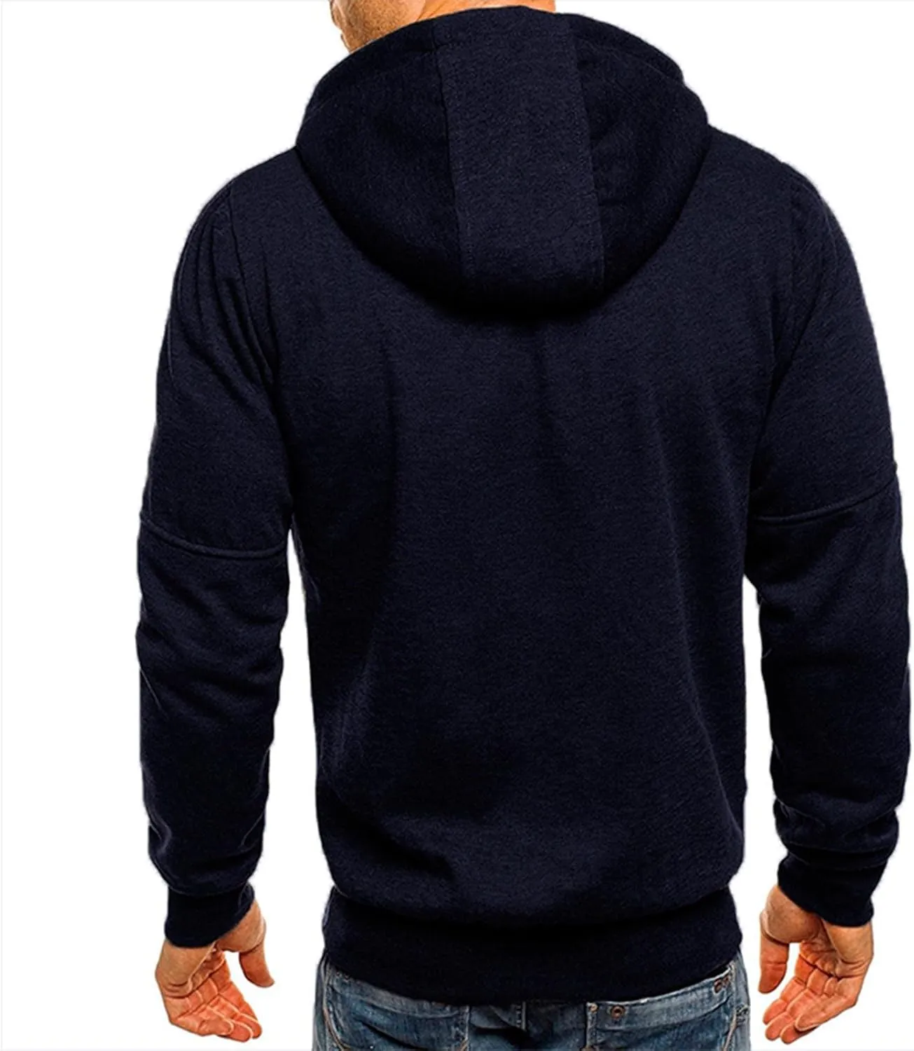 LCMTWX Mens Hoodies Pullover Splicing Large Size Sweater Jacket Heavyweight Fleece Hoodie Fleece Zip Hoodie Sweatshirt