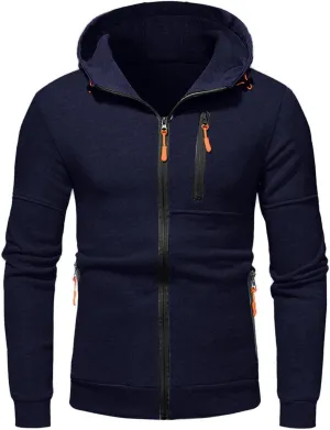 LCMTWX Mens Hoodies Pullover Splicing Large Size Sweater Jacket Heavyweight Fleece Hoodie Fleece Zip Hoodie Sweatshirt