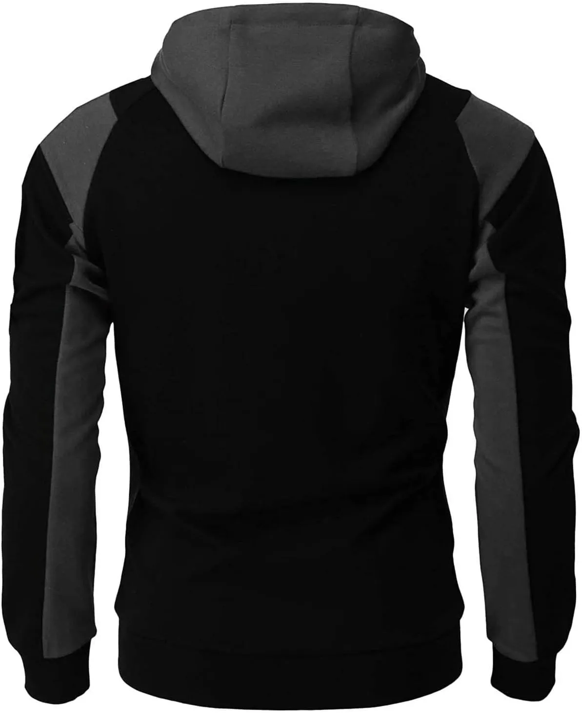 LCMTWX Mens Hoodies Pullover Splicing Large Size Sweater Jacket Heavyweight Fleece Hoodie Fleece Zip Hoodie Sweatshirt