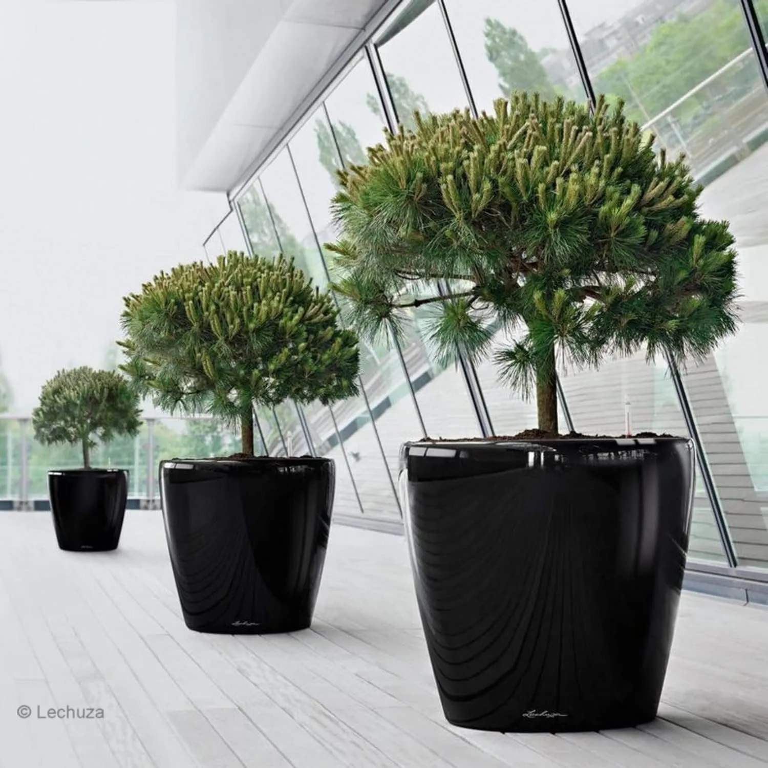 Lechuza Classico Premium 70 Anthracite Metallic 14663