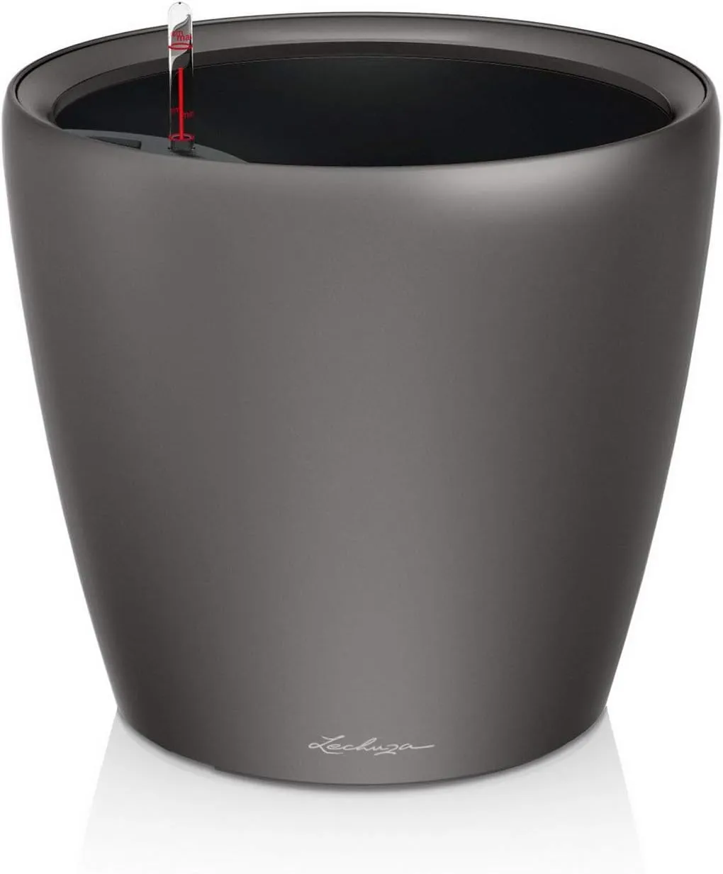 Lechuza Classico Premium LS 50 Anthracite Metallic 16103 Planter, D50 H47 cm, Grey