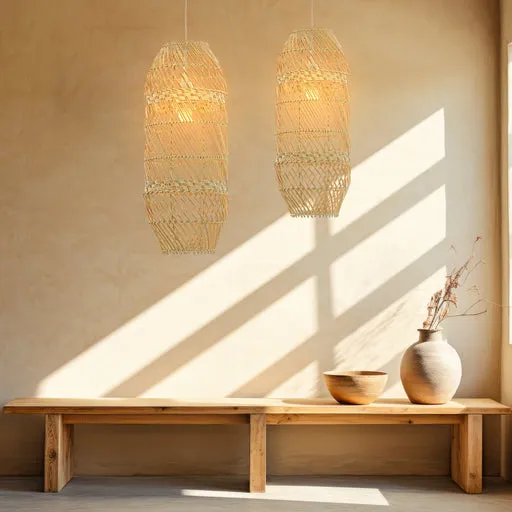 Lexi Zinnia Rattan Pendant Light