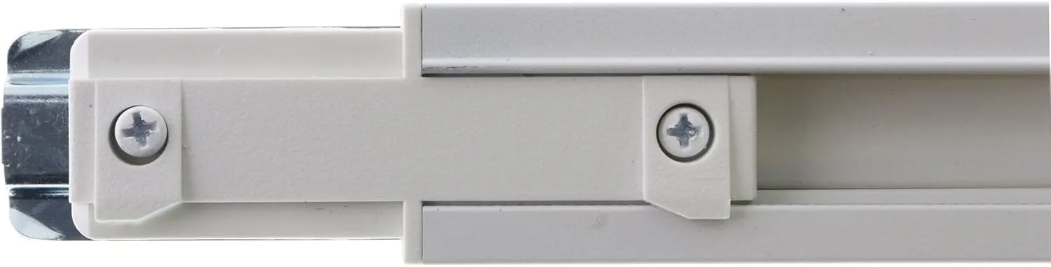 Lightolier 6003NWH Basic Track Lighting Jointer Section, Single Circuit, White, 8-Feet