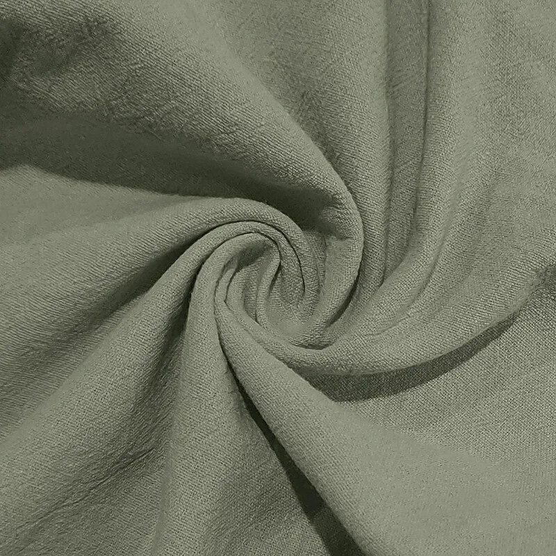 Linen Drawstring Straight-Leg Beach Pants