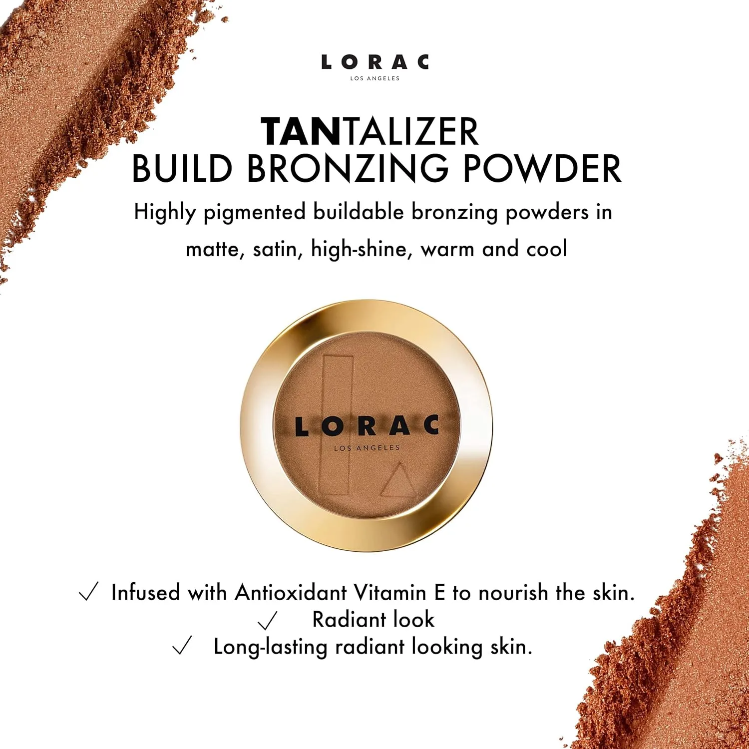 LORAC Mini PRO Eyeshadow Palette Matte Shimmer, Metallic Colors,