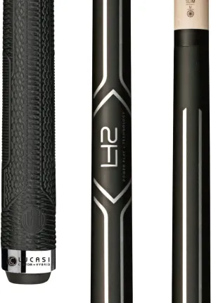 LUCASI LHC14-21K LHC14 Pool Cue Stick Matte Black and Metallic Silver Uni-loc Kamui Soft, Black