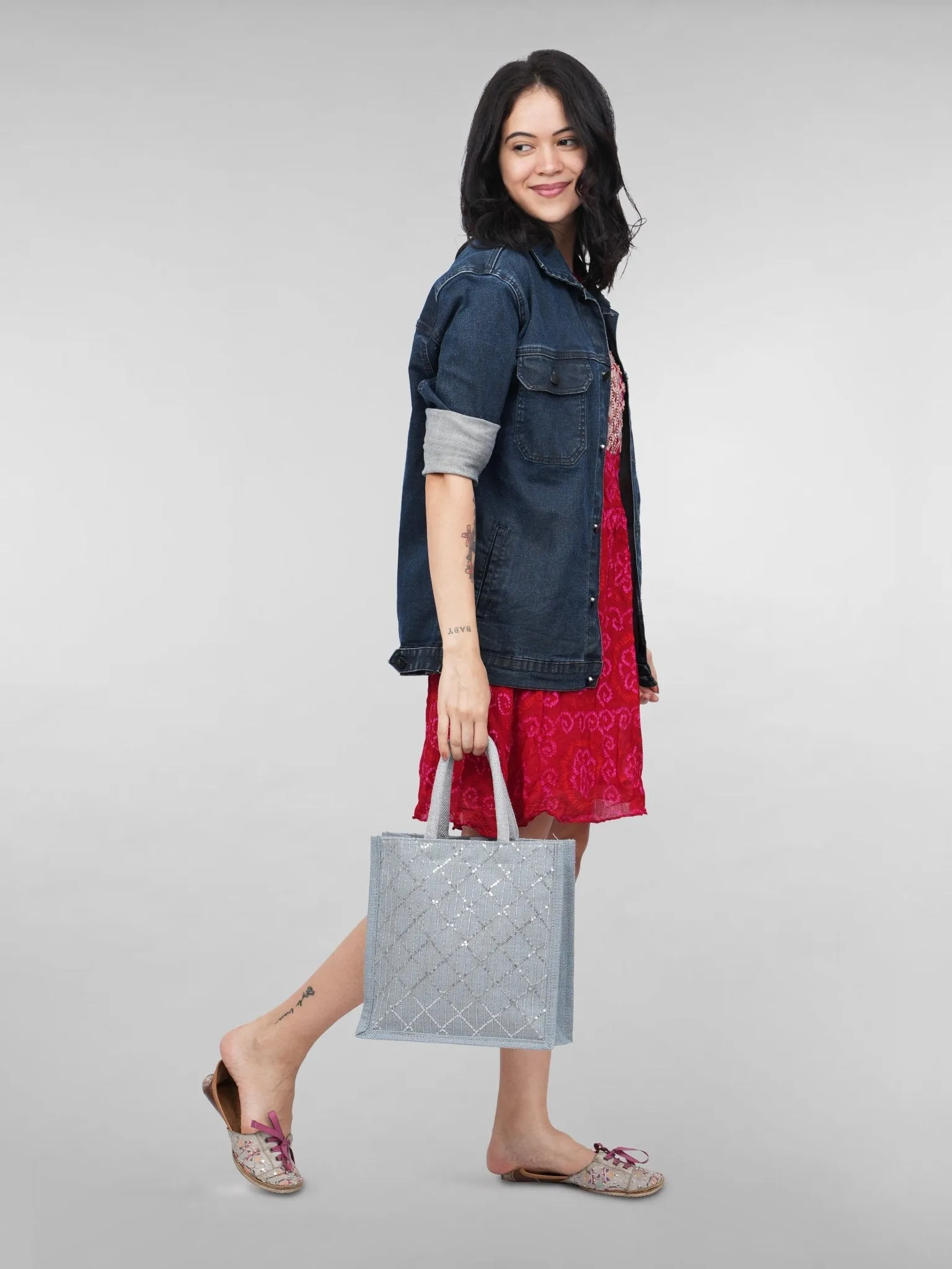 Luxe Silver Diwali Gift Bag