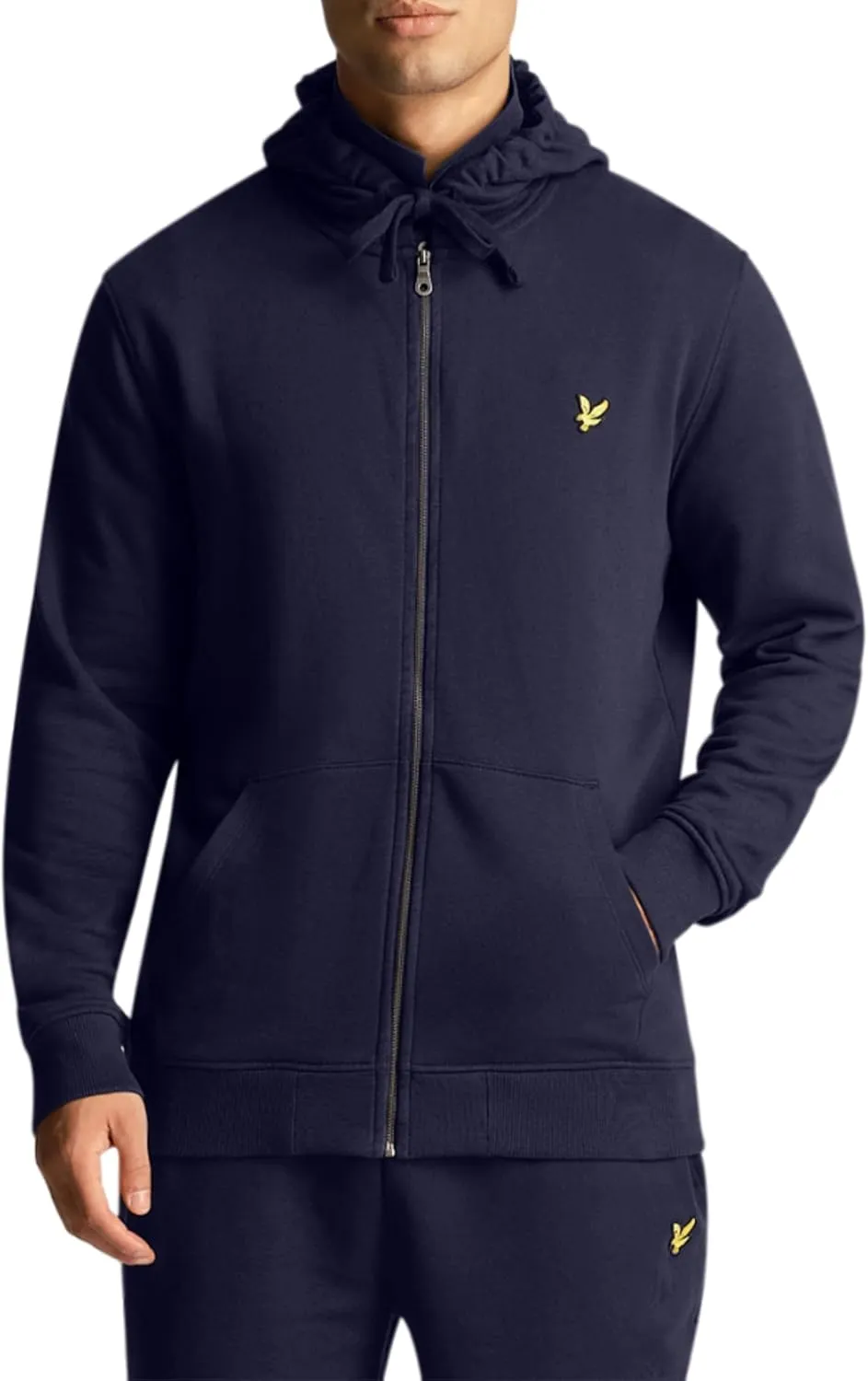 Lyle & Scott Mens Full Zip Hoodie (XS) (Navy)