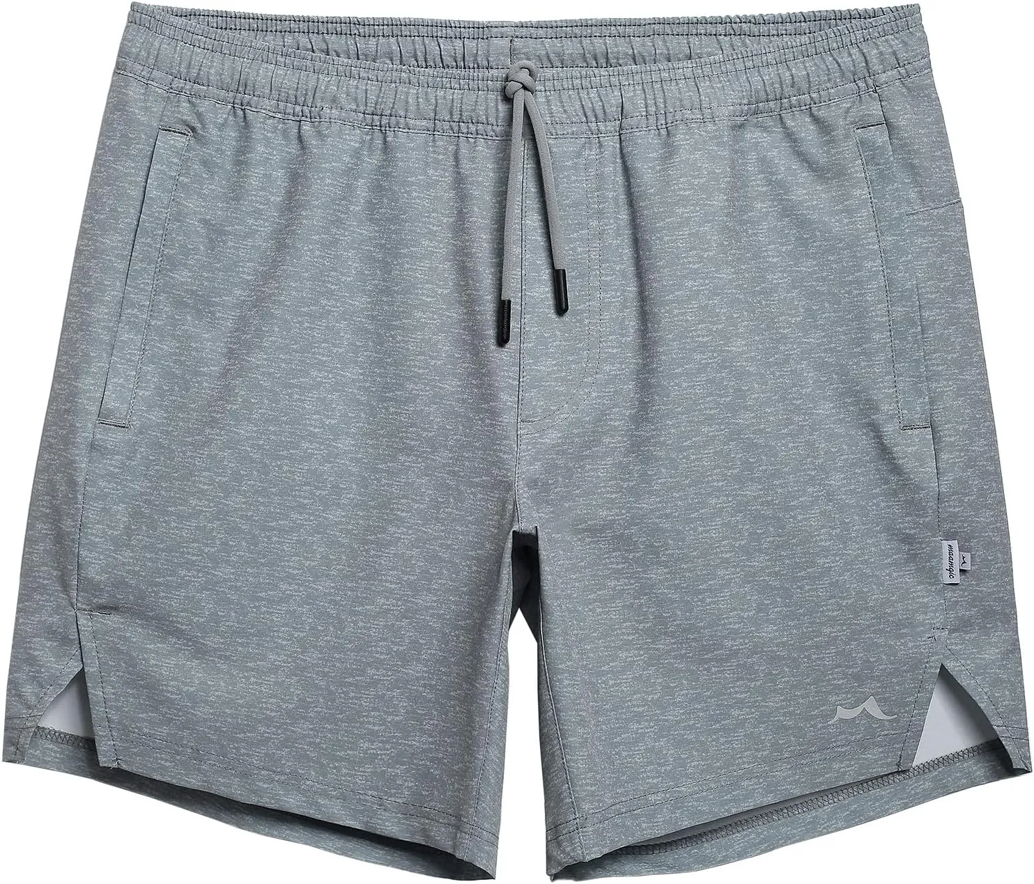 maamgic Men's Gym Running Shorts 7 Inch Quick Dry Athletic Workout Shorts with Zipper Pockets No Liner