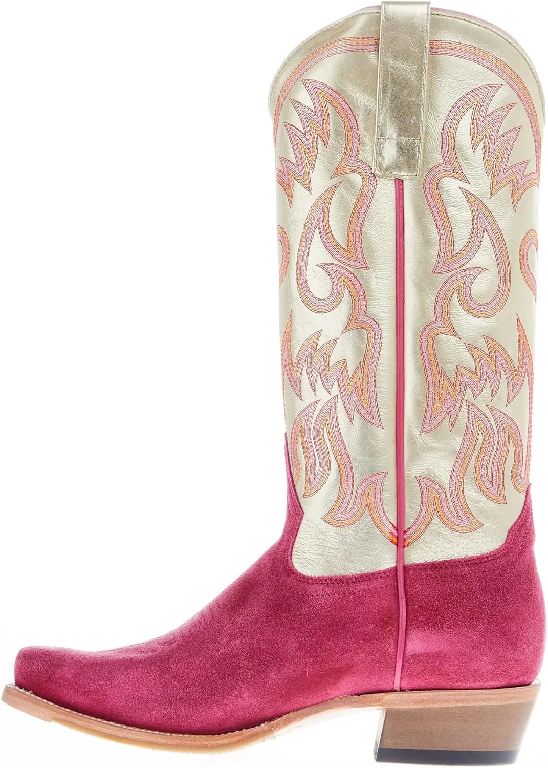 Macie Bean Women's Golden Daze 13 In Gold Florentine Top Cowgirl Boot