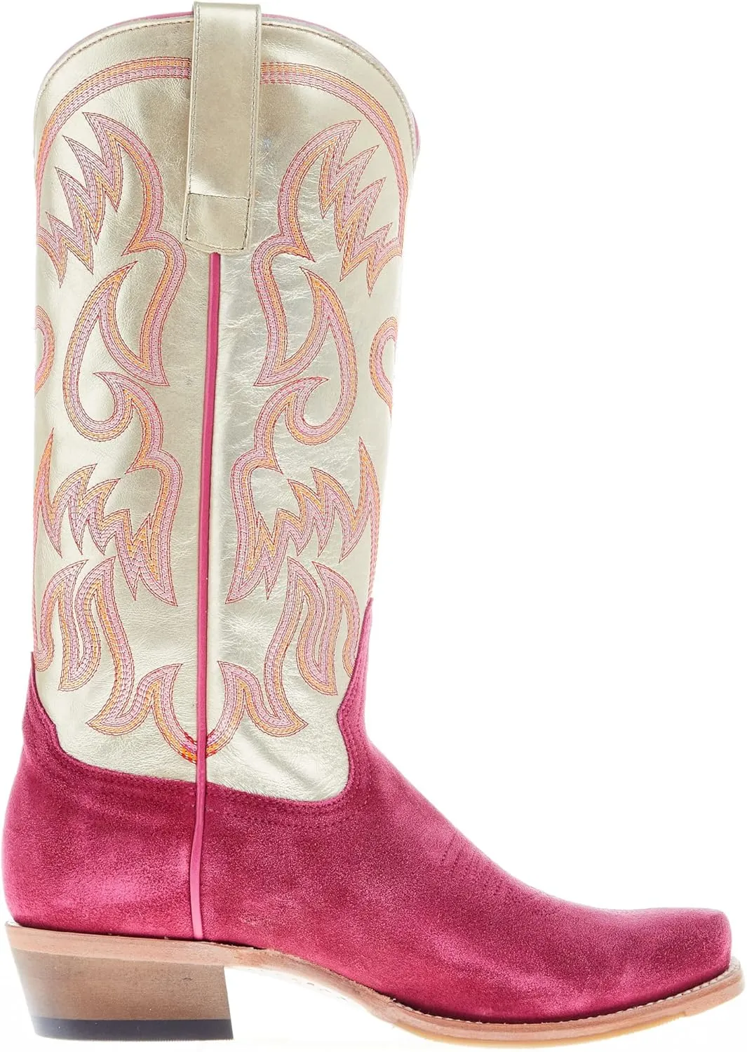 Macie Bean Women's Golden Daze 13 In Gold Florentine Top Cowgirl Boot
