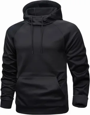 MAGCOMSEN Mens Hoodies Fleece Lined Casual Athletic Sweatshirts Pullover with Kangaroo Pocket