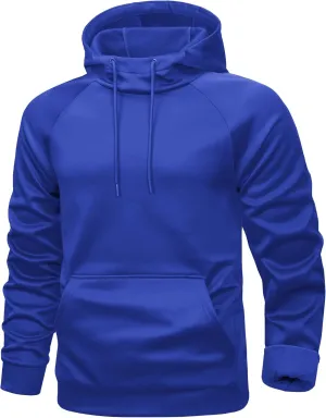 MAGCOMSEN Mens Hoodies Fleece Lined Casual Athletic Sweatshirts Pullover with Kangaroo Pocket