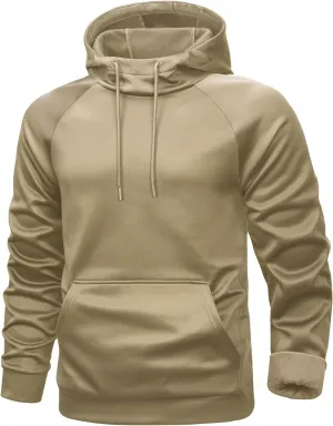 MAGCOMSEN Mens Hoodies Fleece Lined Casual Athletic Sweatshirts Pullover with Kangaroo Pocket