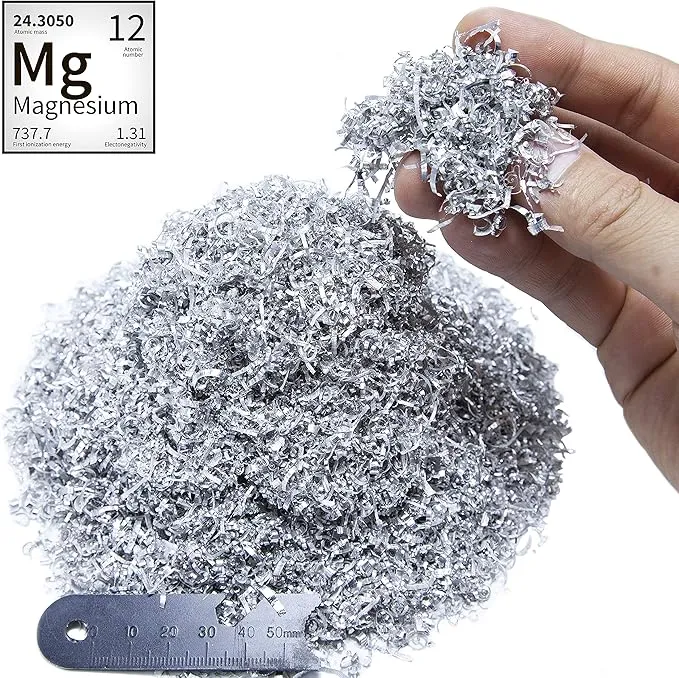 Magnesium Chips Shavings Fire Starter Kit Big Package, 99.9% Purity, Net Weight 130g, Emergency Fire Starting, Wilderness Outdoor, Camping Hiking, Jungle Survival, Package Dimensions 9''x5.5''x2.2''