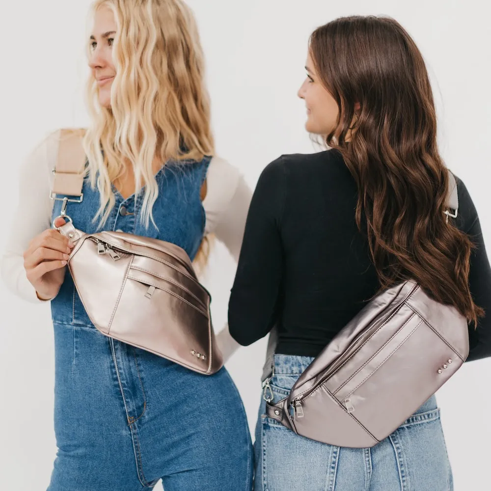 Marley Metallic Oversized Bum Bag **MARCH PREORDER