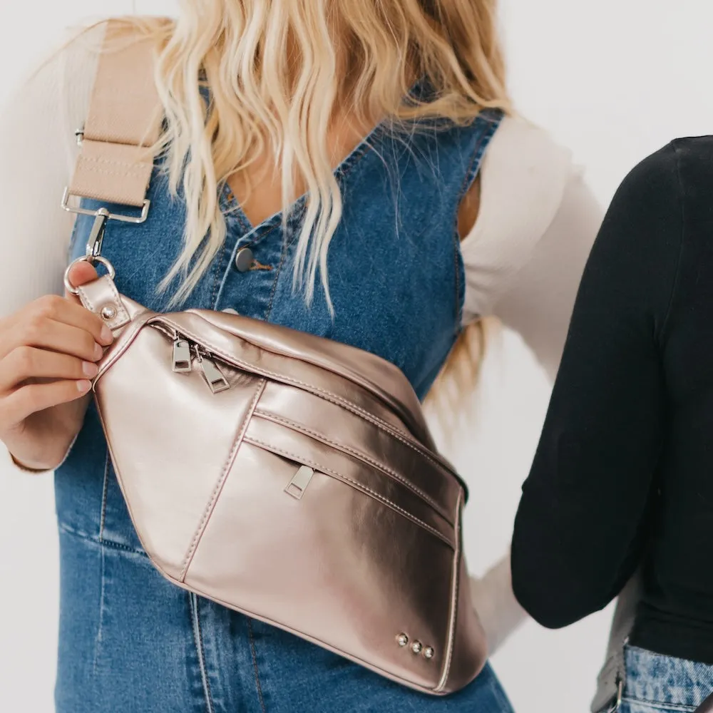 Marley Metallic Oversized Bum Bag **MARCH PREORDER